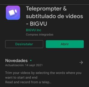 BigVU BigVU cómo instalar