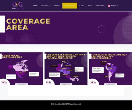 Diseño de página web para GVG Specialized Diseño de página web para GVG Specialized