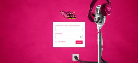 Diseño gráfico area login plataformas Carlos Cortés. Tutoriales Carlos Cortés Agencia. 