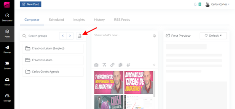 ¿Cómo publicar en varios grupos de Facebook? Configuración del grupos de Facebook en CM Metrix