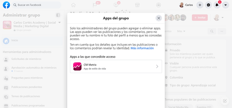 ¿Cómo publicar en varios grupos de Facebook? Vinculando una app a un grupo de Facebook