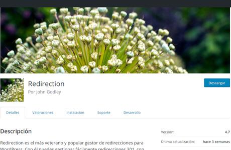 ¿Cómo hacer redirecciones SEO 301 en WordPress? Redirection plugin wordpress john godley