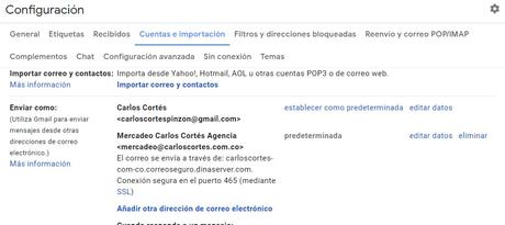 Configurar Gmail con nombre de dominio propio Configurar correo con dominio como predeterminado