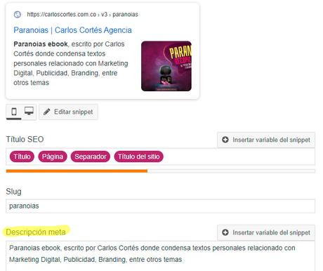 Meta Descripción en una auditoría SEO