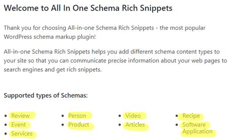 Rich Snippets, ¿cómo usar fragmentos destacados? Schemas soportados por el plugin de WordPress