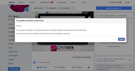 Las desgracias de Facebook