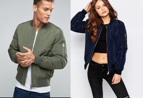 como utilizar  bomber jackets para damas y caballeros