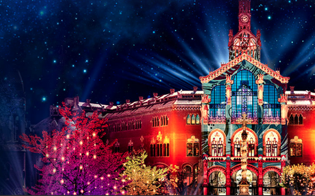 Hasta el 16 de enero podrás ver la iluminación del hospital de Sant Pau