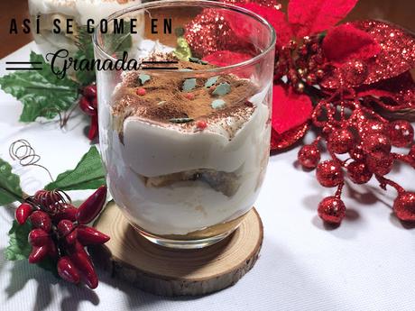 Tiramisú de navidad sin gluten ni lactosa