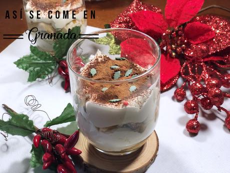 Tiramisú de navidad sin gluten ni lactosa