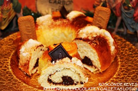 ROSCÓN DE REYES DE SIL 2022 {RELLENO DE CHOCOLATE Y GALLETAS LOTUS} ROSCÓN DE REYES DE SIL 2022 {RELLENO DE CHOCOLATE Y GALLETAS LOTUS}