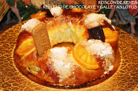 ROSCÓN DE REYES DE SIL 2022 {RELLENO DE CHOCOLATE Y GALLETAS LOTUS} ROSCÓN DE REYES DE SIL 2022 {RELLENO DE CHOCOLATE Y GALLETAS LOTUS}