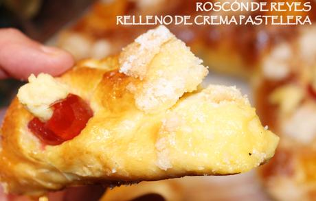 ROSCÓN DE REYES DE SIL 2022 {RELLENO DE CREMA PASTELERA}