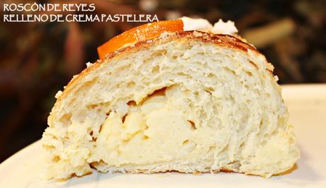 ROSCÓN DE REYES DE SIL 2022 {RELLENO DE CREMA PASTELERA}