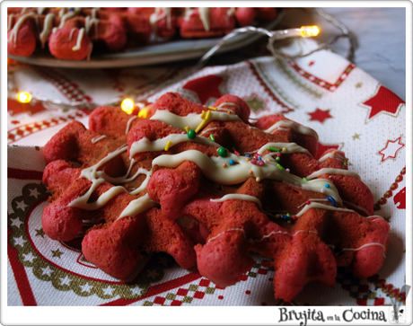 Galletas gofre navideñas