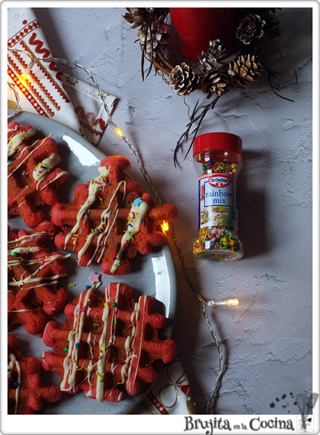 Galletas gofre navideñas