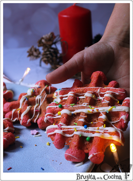 Galletas gofre navideñas