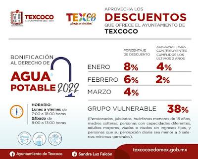 INICIA 2022 CON DESCUENTOS A CONTRIBUYENTES EN TEXCOCO