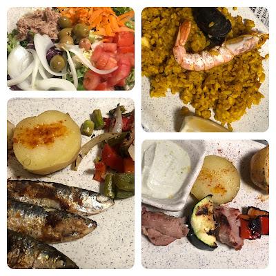 Cenas y Comidas entre duchas frías...