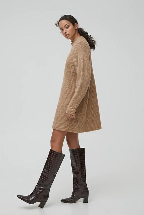 Botas altas y vestidos largos, la combinación más exitosa