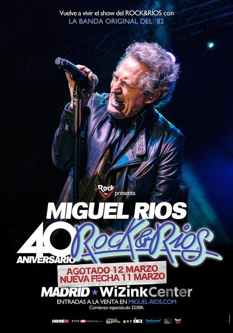 Miguel Ríos, doblete en el WiZink Center por los 40 años de ‘Rock&Ríos’