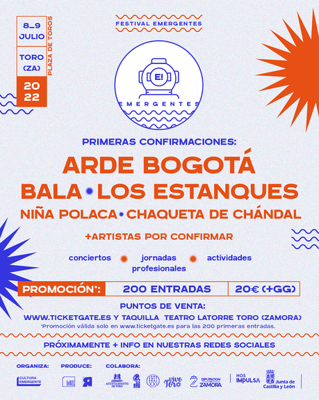 Festival Emergentes 2022, en julio en Toro (Zamora)