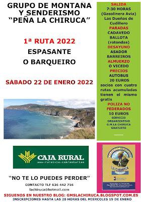 I RUTA 2022 - ESPASANTE - O BARQUEIRO