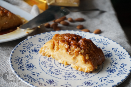 Flan de turrón sin horno