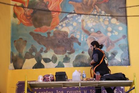 Avanza la restauración de los murales del Mercado Tangamanga