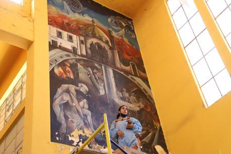 Avanza la restauración de los murales del Mercado Tangamanga