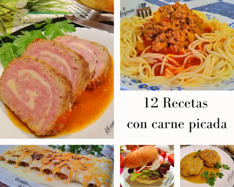 12 RECETAS CON CARNE PICADA (sencillas, económicas y muy resultonas) 12 RECETAS CON CARNE PICADA (sencillas, económicas y muy resultonas)