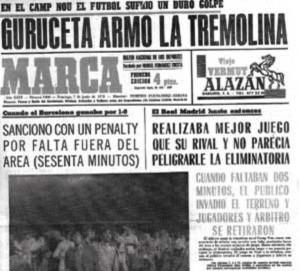 Guruceta señaló en 1970 un penalti inexistente a favor del Barcelona.