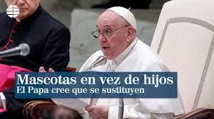 El Papa critica a quienes prefieren tener ‘perros y gatos’ en lugar de niños.