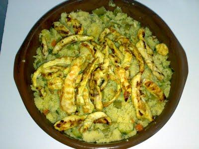 Cous-cous de verdura y pollo