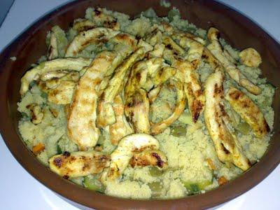 Cous-cous de verdura y pollo