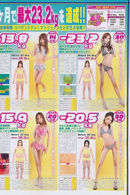 Publicidades japonesas de mujeres esqueléticas