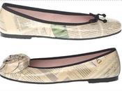 Pretty Ballerinas Newsprint Leather