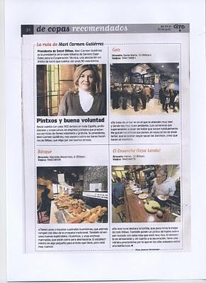 Nuestra presidente es una experta senior en pintxos