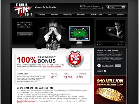 Estafa de Full Tilt Poker sitio de Juego Online.