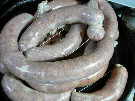 Chorizos de carne y cerdo