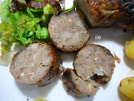 Chorizos de carne y cerdo