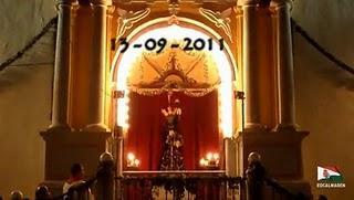 Video: Ofrenda a Jesús Nazareno  en el día de El Cristo 2011