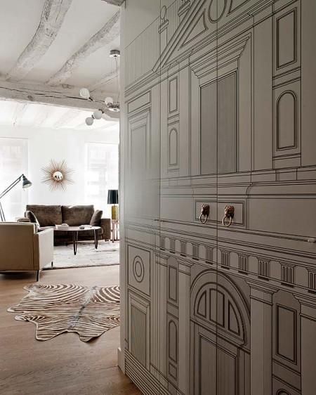 Aires nórdicos en un piso del Casco Viejo de Bilbao reforma en bilbao piso de diseño en bilbao piezas decoración clásicas muebles de diseño Mikel Larrinaga Etxecodeco estilo vintage estilo nórdico estilo industrial estilo escandinavo diseño nórdico decoración en blanco cocinas oscuras cocinas modernas arquitecto de interiores