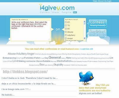 i4giveu - Curiosa herramienta para confesar tus secretos i4giveu - Curiosa herramienta para confesar tus secretos