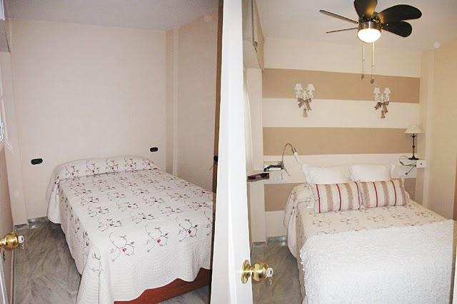 Antes y Después del dormitorio de Pilar y Antonio