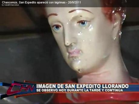 Lagrimas en San Expedito de Chascomús, Argentina.