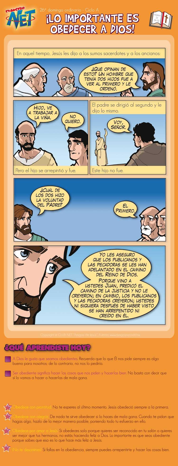 Evangelio Dominical: 25 de setiembre del 2011 (Mt 21, 28-32)