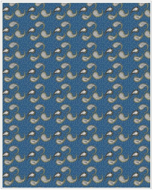 Estampado cachemires. Azul denim, cñamel y blanco. Mis colores prefes ;D. de Lulajoyce PaTTeRN aDiCTaS