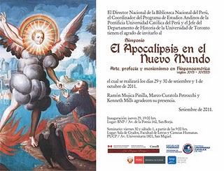 El Apocalipsis en el Nuevo Mundo. Invitación Simposio