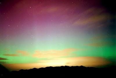 Aurora austral desde la Estación Espacial Internacional